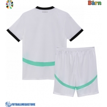 Fotballdrakt Barn Østerrike Bortedraktsett EM 2024 Kortermet (+ Korte bukser)